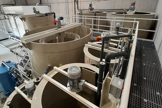 Abwasserreinigungstechnologie in einem Verpackungsmittelwerk